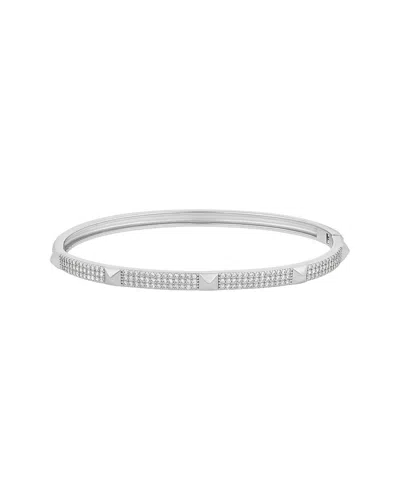 Shymi 18k Plated Cz Bracelet In Silver