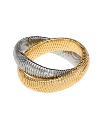 Shymi 18k Plated Cz Bracelet In Burgundy