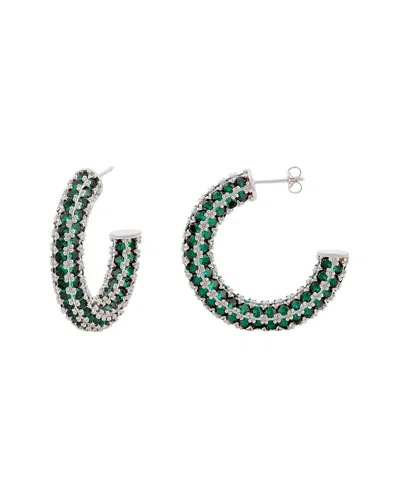 Shymi 18k Plated Earring In Green