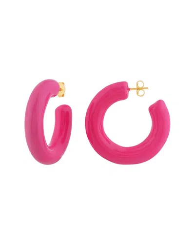 Shymi 18k Plated Earring In Pink