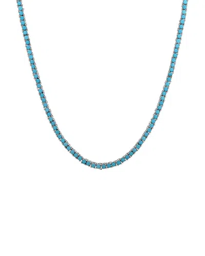 Shymi 18k Plated Necklace In Blue