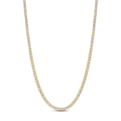 Shymi Classic Round Choker Necklace In Gold/white