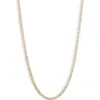 Shymi Classic Tennis Necklace In Gold/white