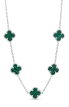 Shymi Clover Frontal Necklace In Multi