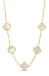 Shymi Clover Frontal Necklace In Multi