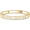 Shymi Cubic Zirconia Bangle In Gold/white