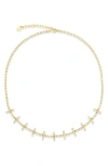 Shymi Women's Bar Tennis Necklace - Gold In Gold