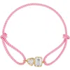 Shymi Cubic Zirconia Corded Slider Bracelet