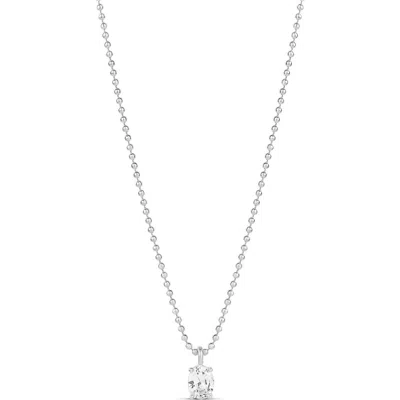 Shymi Cubic Zirconia Pendant Necklace In Silver