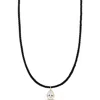 Shymi Cubic Zirconia Teardrop Pendant Necklace In Black