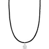 Shymi Cubic Zirconia Teardrop Pendant Necklace In Black