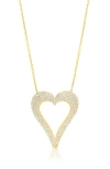 Shymi Cutout Heart Pendant Necklace In Gold