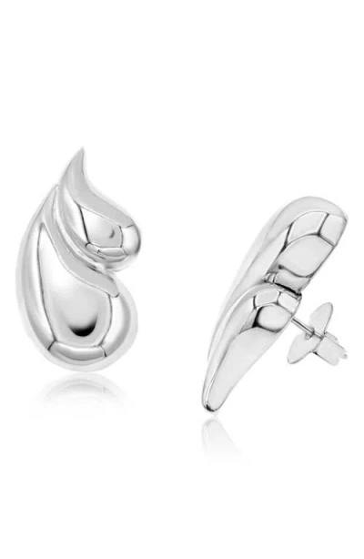 Shymi Double Teardrop Earrings In Metallic