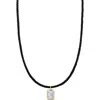 Shymi Emerald-cut Cubic Zirconia Pendant Necklace In Black