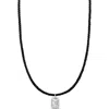Shymi Emerald-cut Cubic Zirconia Pendant Necklace In Black