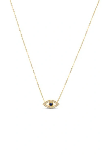 Shymi Evil Eye Cutout Necklace In Gold