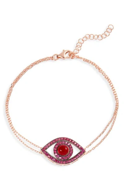 Shymi Eye Evil Pendant Bracelet In Multi