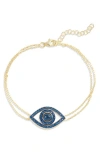 Shymi Eye Evil Pendant Bracelet In Gold