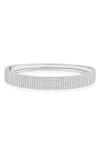 Shymi Women's Five Row Pave Bangle - Silver In Silver