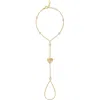 Shymi Fluted Heart Hand Chain