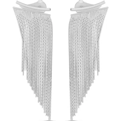 Shymi Fringe Earrings In Metallic