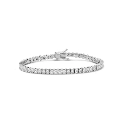 Shymi Round Cubic Zirconia Tennis Bracelet In Silver