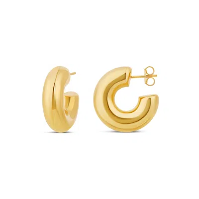 Shymi Chunky Hoop Earrings In Gold