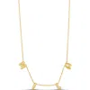 Shymi Mini Helium Initial Charm Necklace In Gold