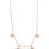 Shymi Mini Helium Initial Charm Necklace In Gold