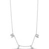 Shymi Mini Helium Initial Charm Necklace In Metallic
