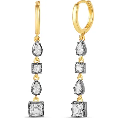 Shymi Multi Shape Drop Earrings In Transparent
