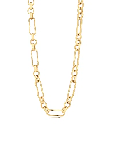 Shymi Paperclip & Circle Chain Necklace - 18k Gold-filled, 16" Length