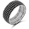 Shymi Pave Cigar Ring In Black