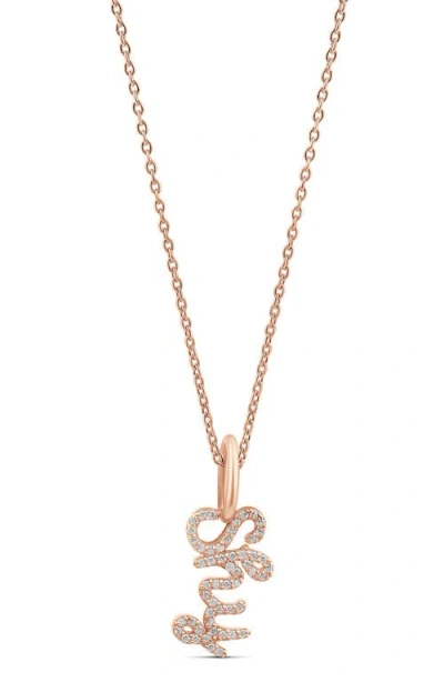 Shymi Pavé Cubic Zirconia Cursive Name Pendant Necklace In Gold