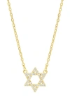Shymi Pavé Cubic Zirconia Star Of David Necklace In Gold