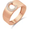 Shymi Pavé Signet Initial Ring In Gold
