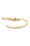 Shymi Pavé Snake Bypass Bracelet In Gold