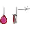 Shymi Pear Stone Mini Drop Earrings In Multi