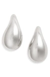 Shymi Pointy Teardrop Earrings In Silver