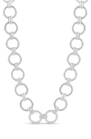 Shymi Round Link Statement Necklace In Silver
