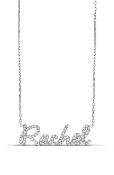 Shymi Script Name Necklace In Silver