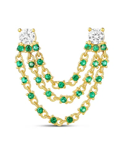 Shymi Silver & 14k Plated Earring In Multi
