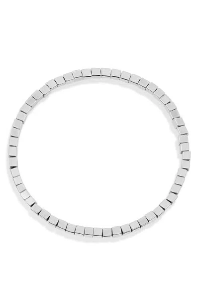 Shymi Square Beaded Bracelet In Silver
