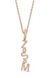 Shymi Stacked Initals Pendant Necklace In Gold