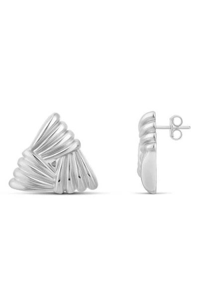 Shymi Textured Triangle Statement Earrings