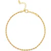 Shymi Thin Chain Anklet In Gold