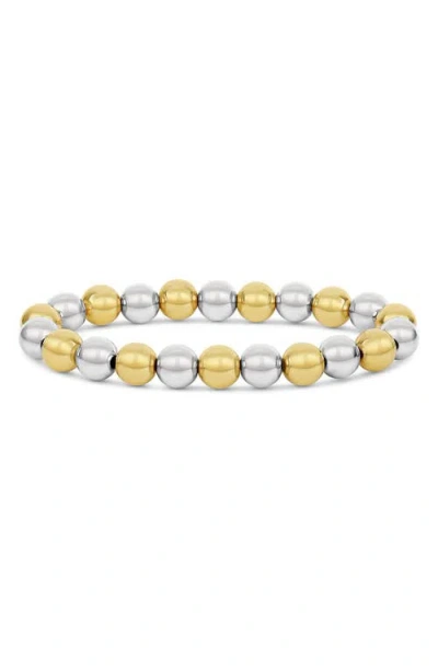 Shymi Two-tone Beaded Stretch Bracelet