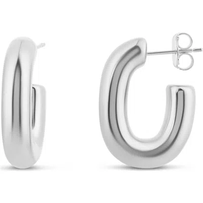 Shymi U-shaped Hoop Earrings In Green