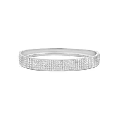 Shymi Women's Five Row Pave Bangle - Silver