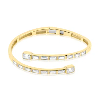 Shymi Women's Baguette Wrap Bangle - Gold